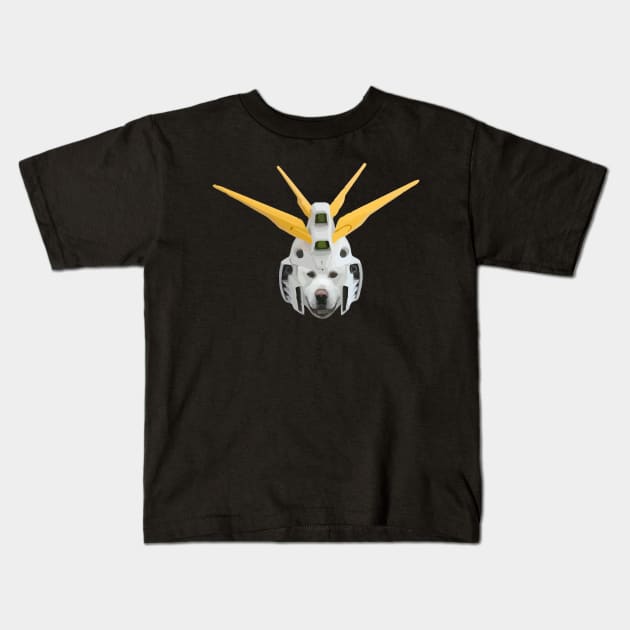 God Woof Gundam Kids T-Shirt by Bajingseng